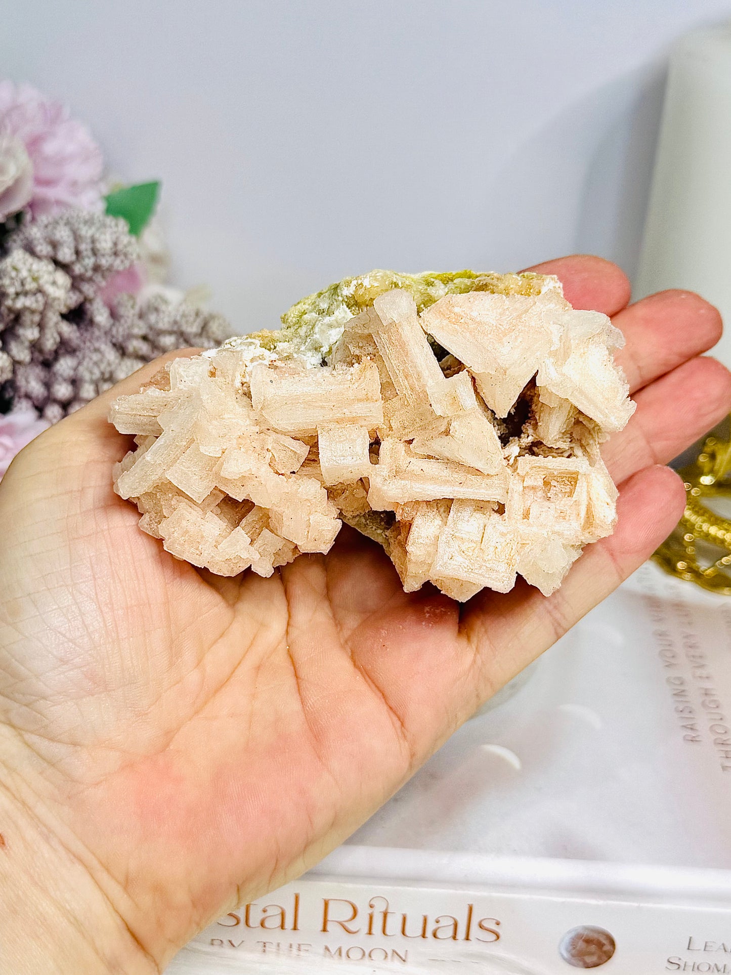 Natural Pink Halite Specimen 9cm 123g
