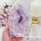 Wow!!! Classy & Fabulous Large Stunning Pink Amethyst X Flower Agate Druzy Freeform From Brazil 17.5cm Tall 1.09KG