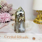 Flower Agate Carved Tower 9cm