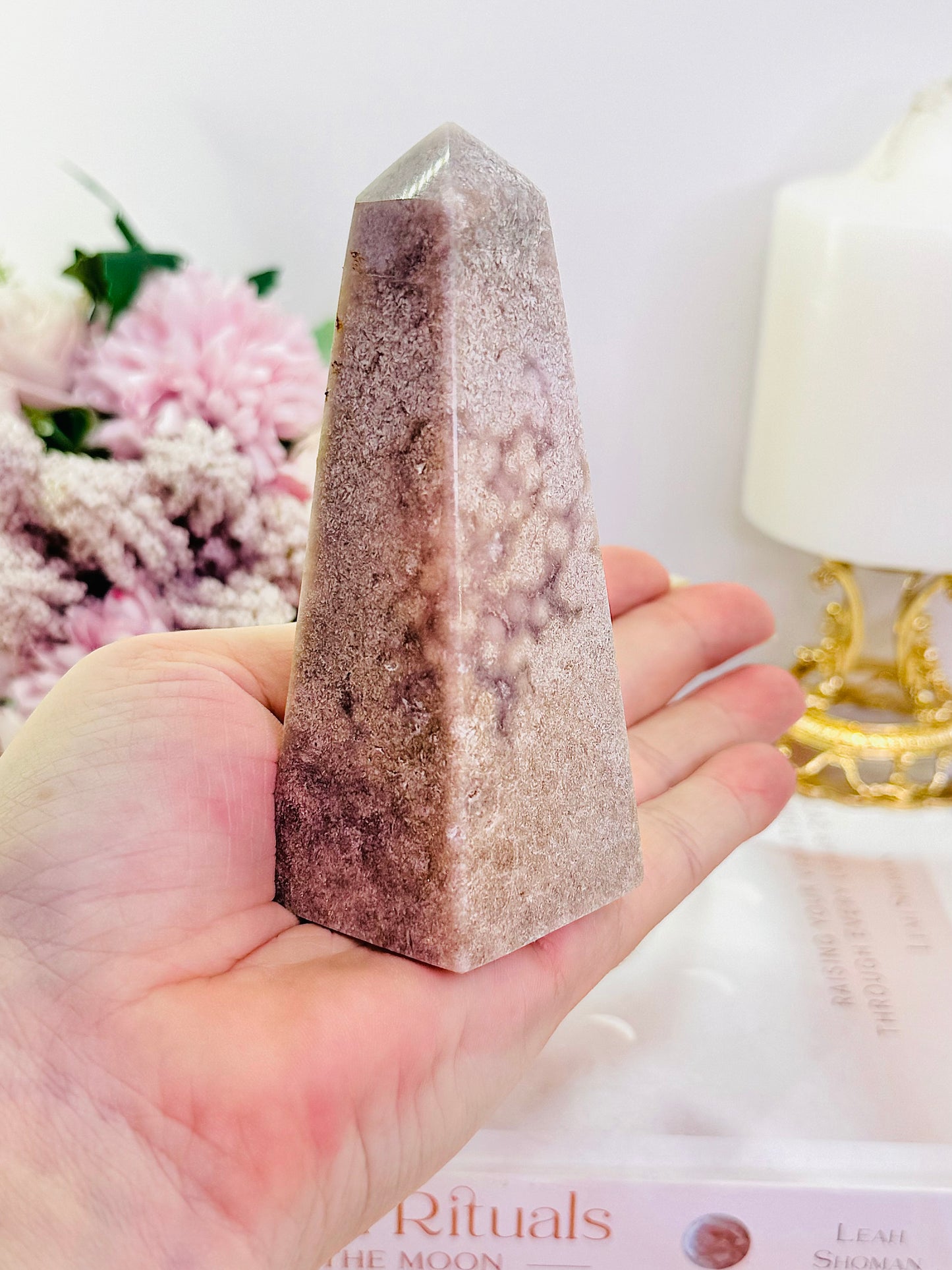 Gorgeous Chunky 10cm Pink Amethyst Obelisk | Tower From Brazil