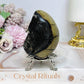 Druzy Septarian Egg on Stand 344g