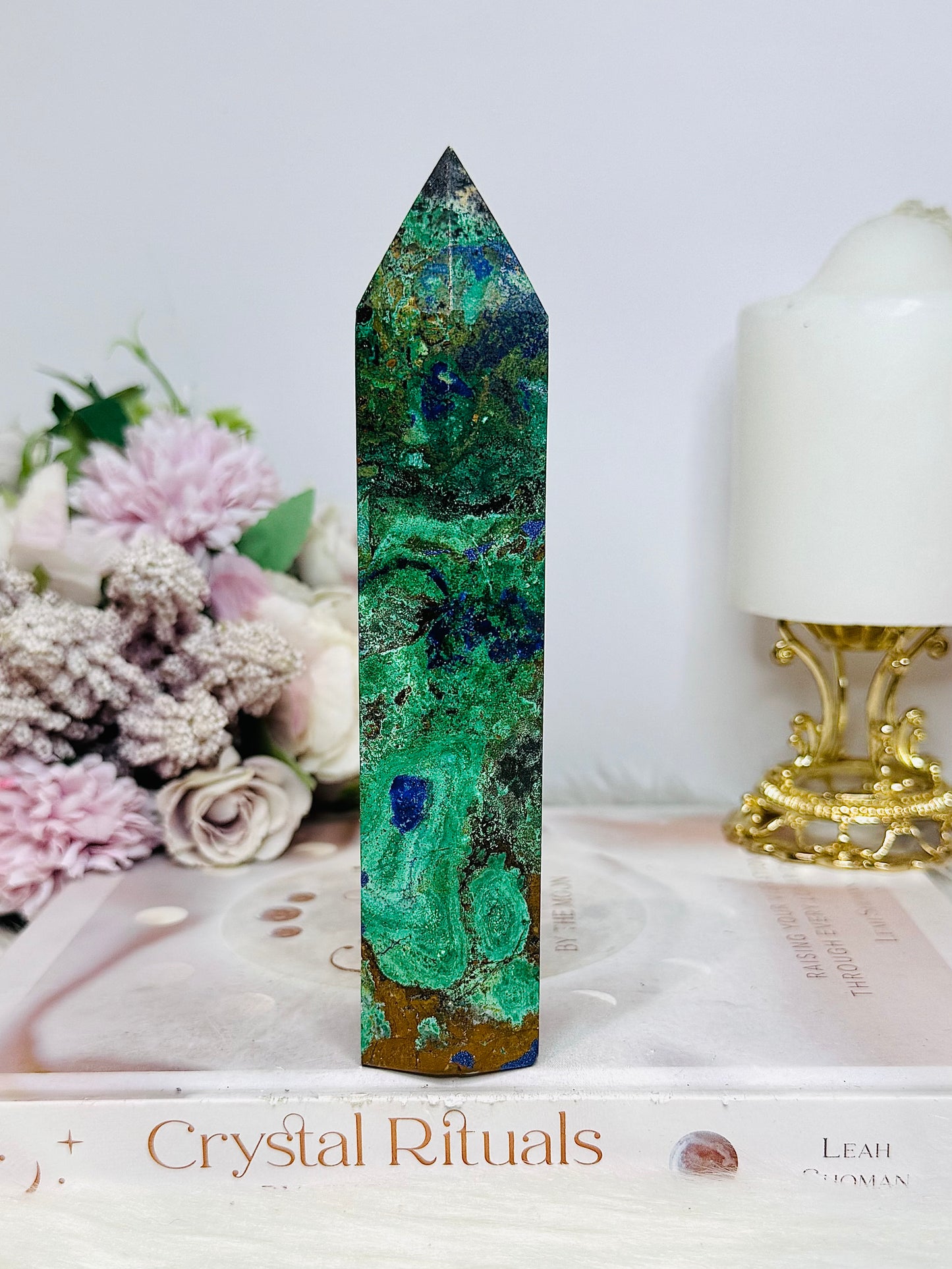 High Grade Azurite | Malachite Tower 16cm