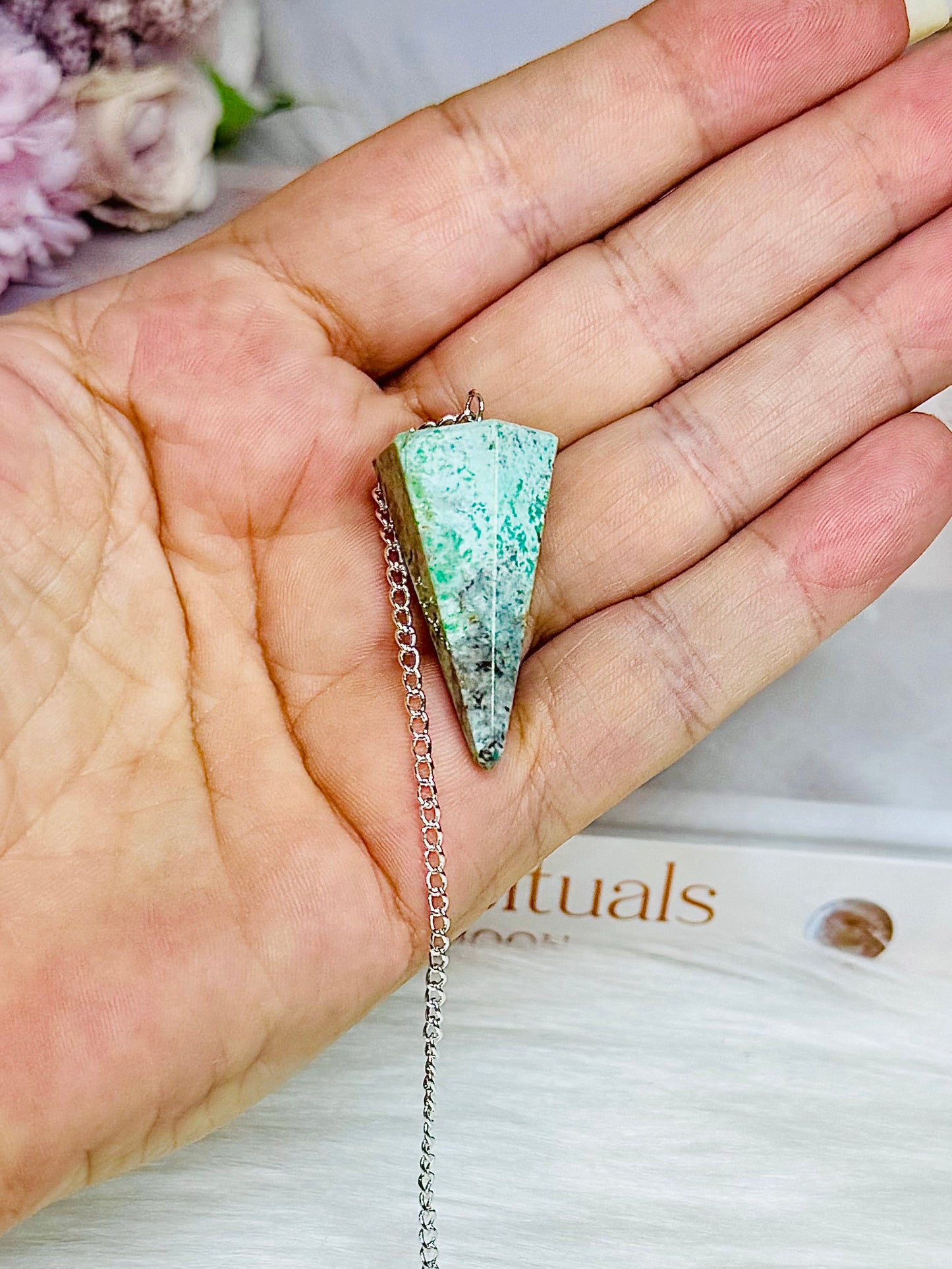 Natural Inca Turquoise Pendulum In Gift Bag