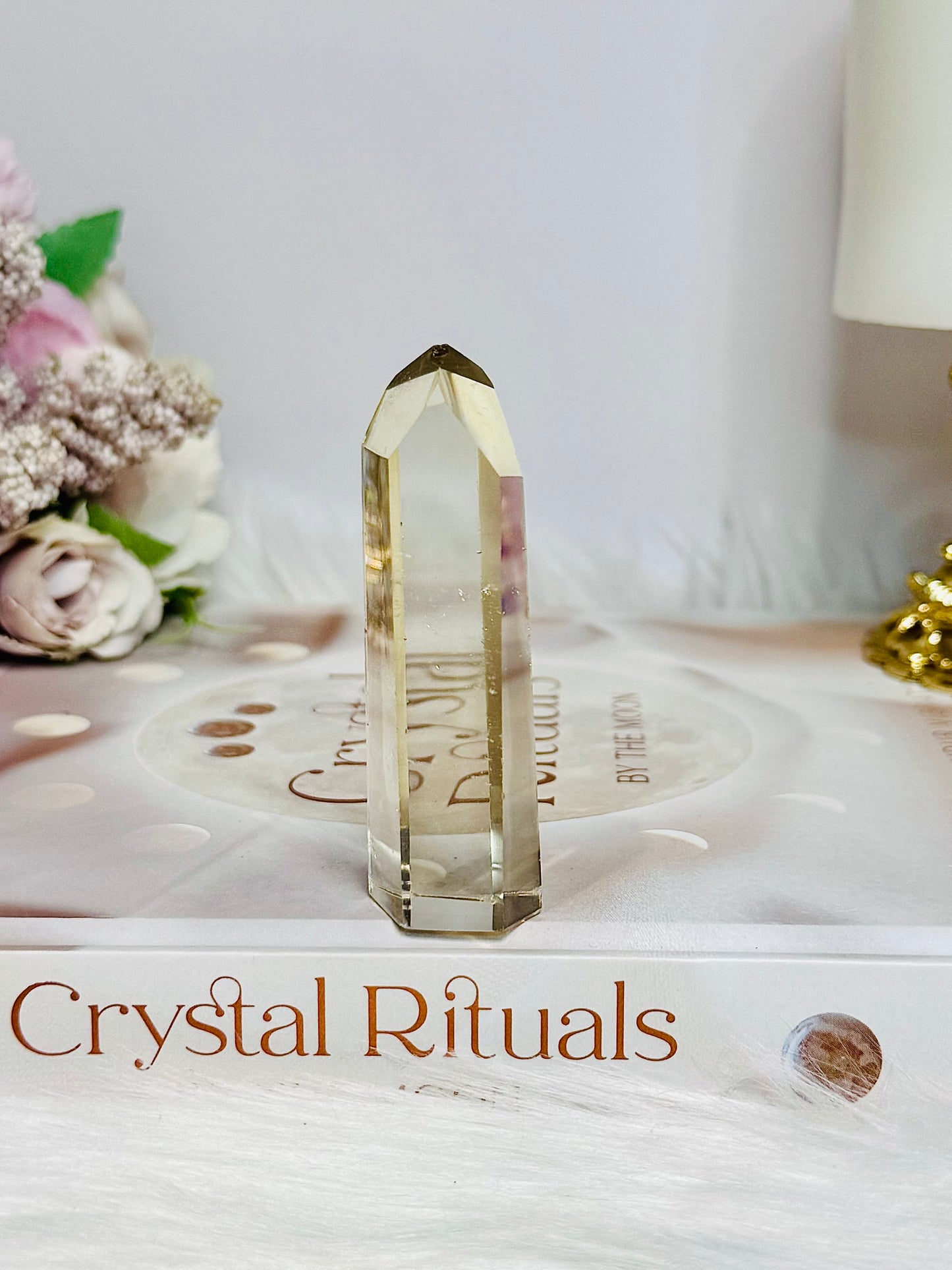 Natural Citrine Tower Point 7cm