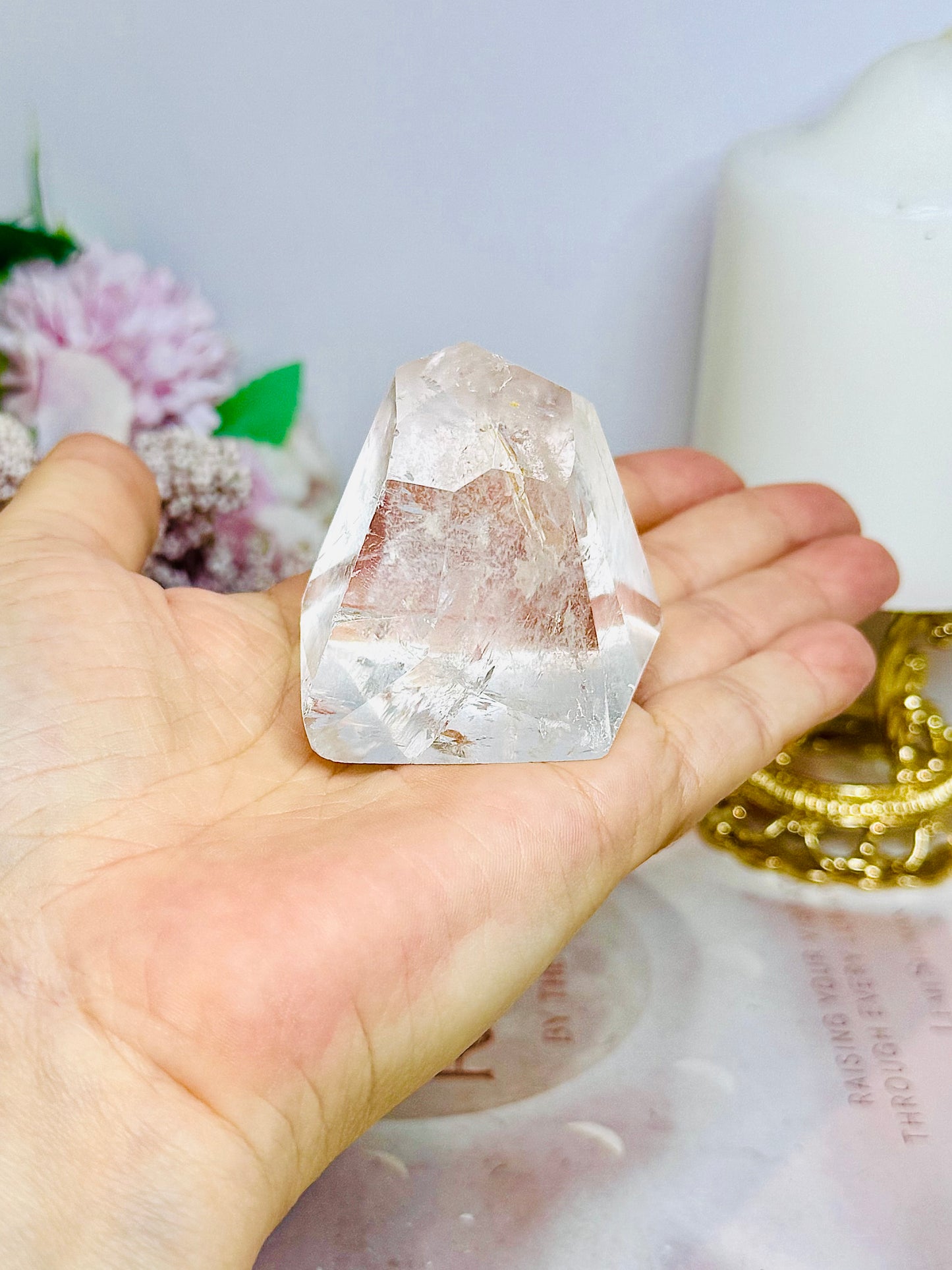 High Grade Clear Quartz Polished Specimen 123g