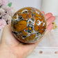 Large Brecciated Jasper Druzy Sphere on Stand 757g