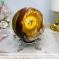 Large Mookaite Jasper Sphere on Stand 520g