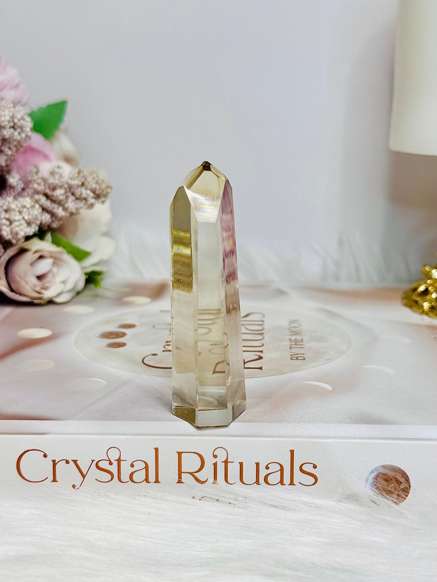 Natural Citrine Tower Point 7cm