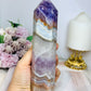 Large Amethyst X Agate Chunky Tower 17.5cm