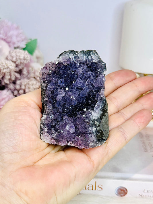 Amethyst Base Cut Cluster 7cm