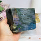 Large Labradorite Freeform with Pink & Purple Flash ~ Half price due to damage and a chipped edge 1.13KG