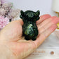 Green Jade Highland Cow Carving 6cm