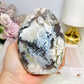 Large Green Flower Agate Freeform 11.5cm 538g