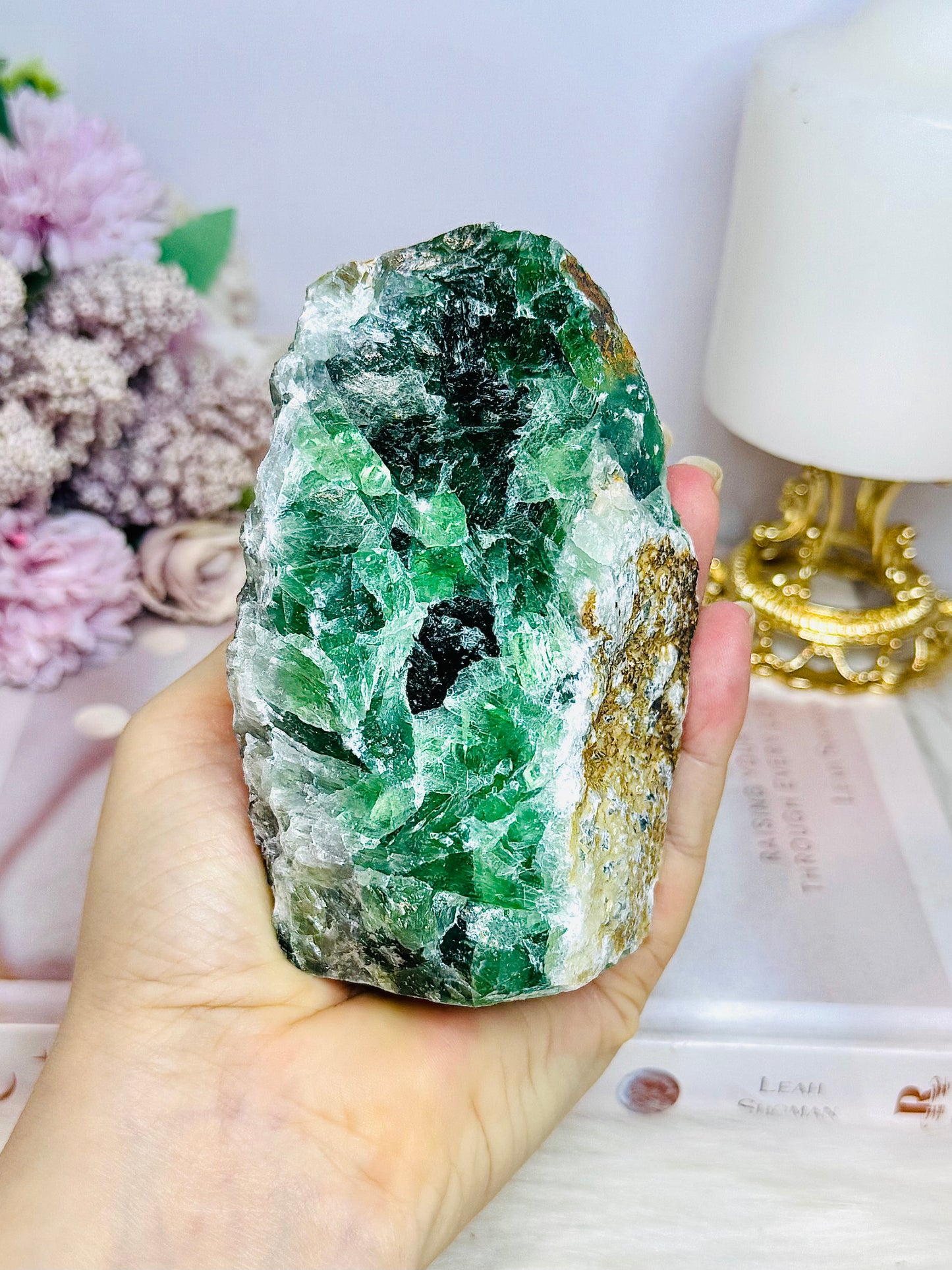 Natural Large Green Fluorite Specimen 11cm 750g