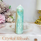 Blue Aragonite Tower 9cm