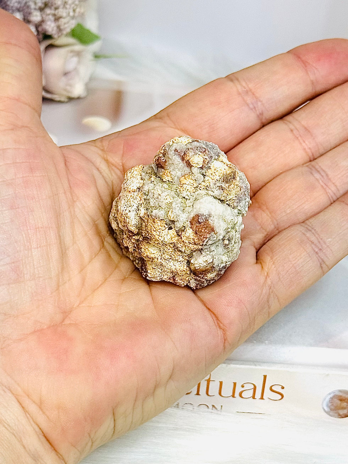 Pink Amethyst Druzy Geode 49g