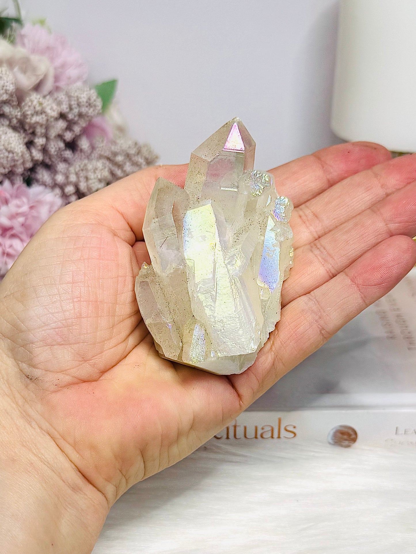 Angel Aura Quartz Cluster 139g