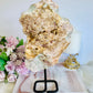 Large Pink Amethyst Natural Slab On Stand 24cm