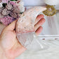 Pink Amethyst With Quartz Carved Moon 12.5cm