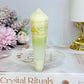 Banded Green Calcite Wand | Tower 9.5cm