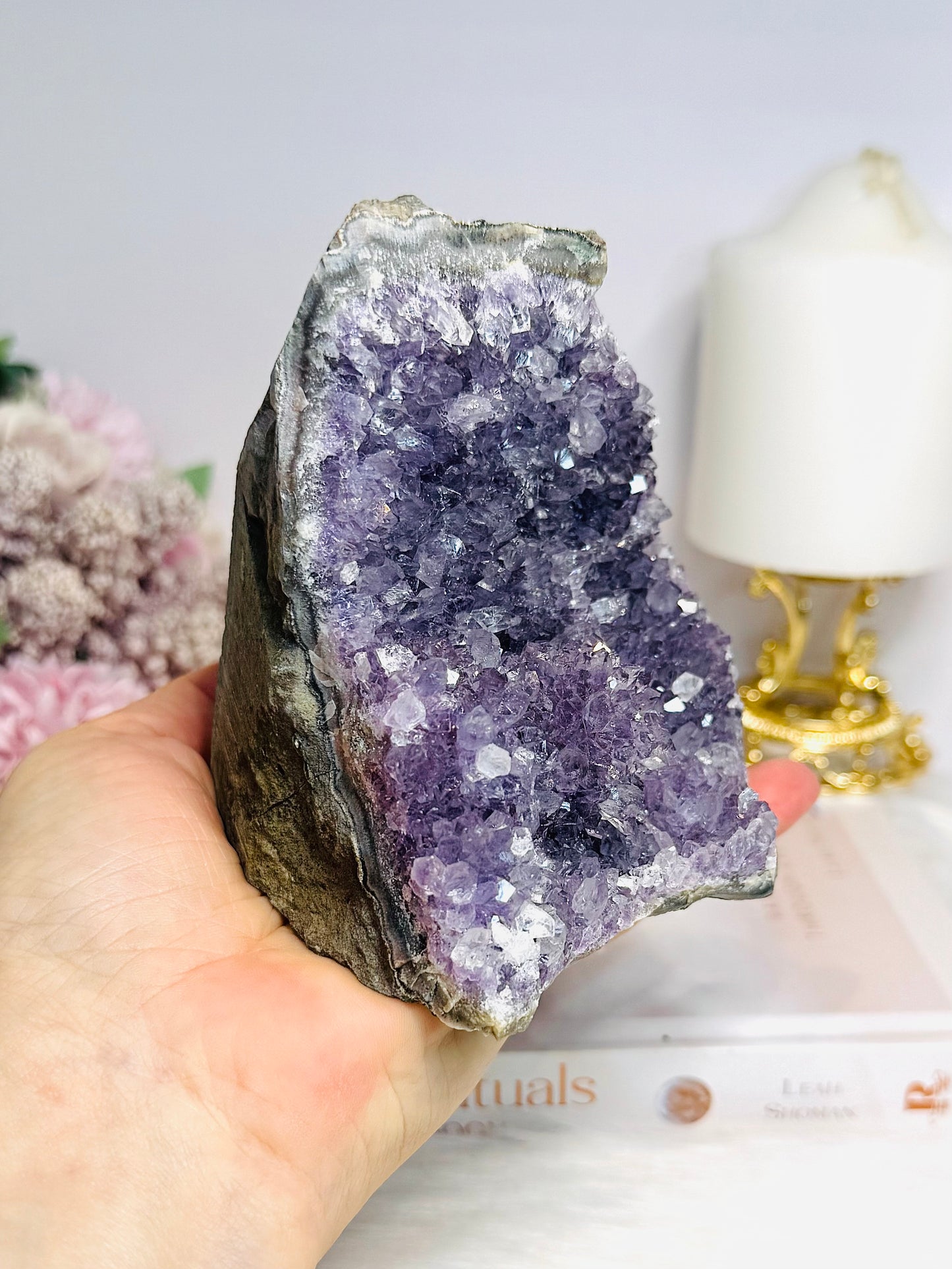 Natural Amethyst Base Cut Cluster 11cm 778g