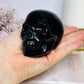Large Black Obsidian Carved Skull 9cm