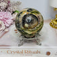 Large Money Agate Sphere on Stand 372g