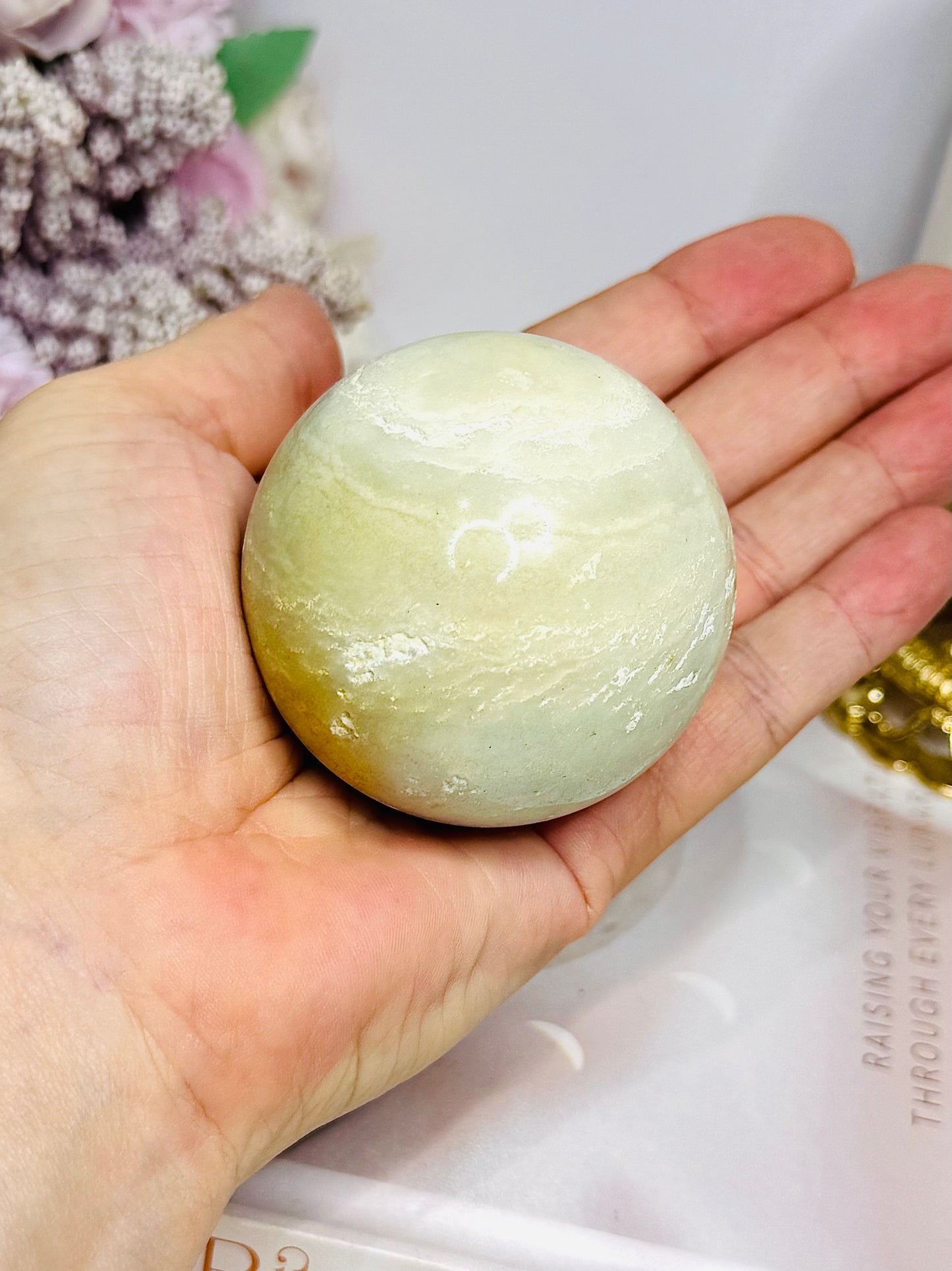 Sky Blue Quartz Sphere On Stand 245g