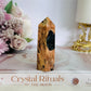 Blue Apatite & Sunstone Chunky Tower 8.5cm