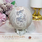 Large Pink Amethyst Sphere on Stand 658g