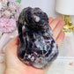 Large Chevron | Dream Amethyst Carved Lizard 11cm 793g