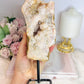 Druzy Pink Amethyst Slab On Stand From Brazil Chunky 20cm 685gram