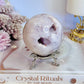 Gorgeous Large 392gram Pink Amethyst Druzy Sphere on Stand From Argentina