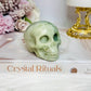 Green Jade Skull 270g 7cm