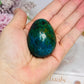 Chrysocolla Egg on Stand 5cm 100g