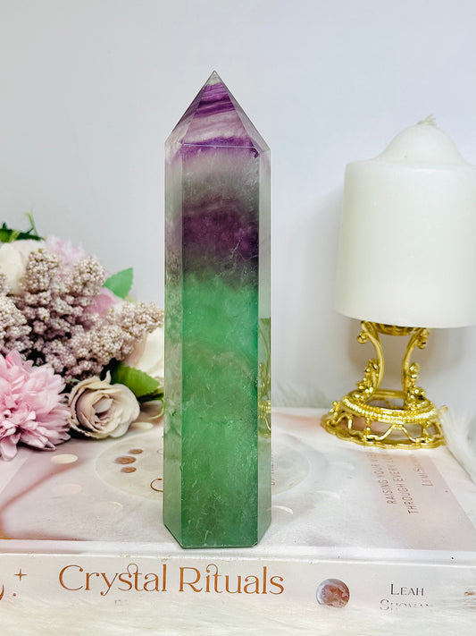 Watermelon Fluorite Chunky Tower 17cm