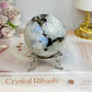 Rainbow Moonstone Sphere on Stand with Blue Flash 337g