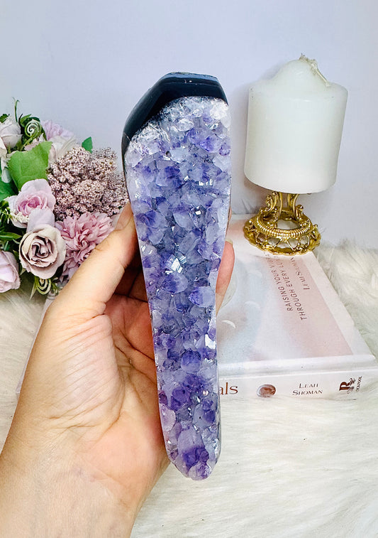 Amethyst Agate Freeform 16.5cm 430g