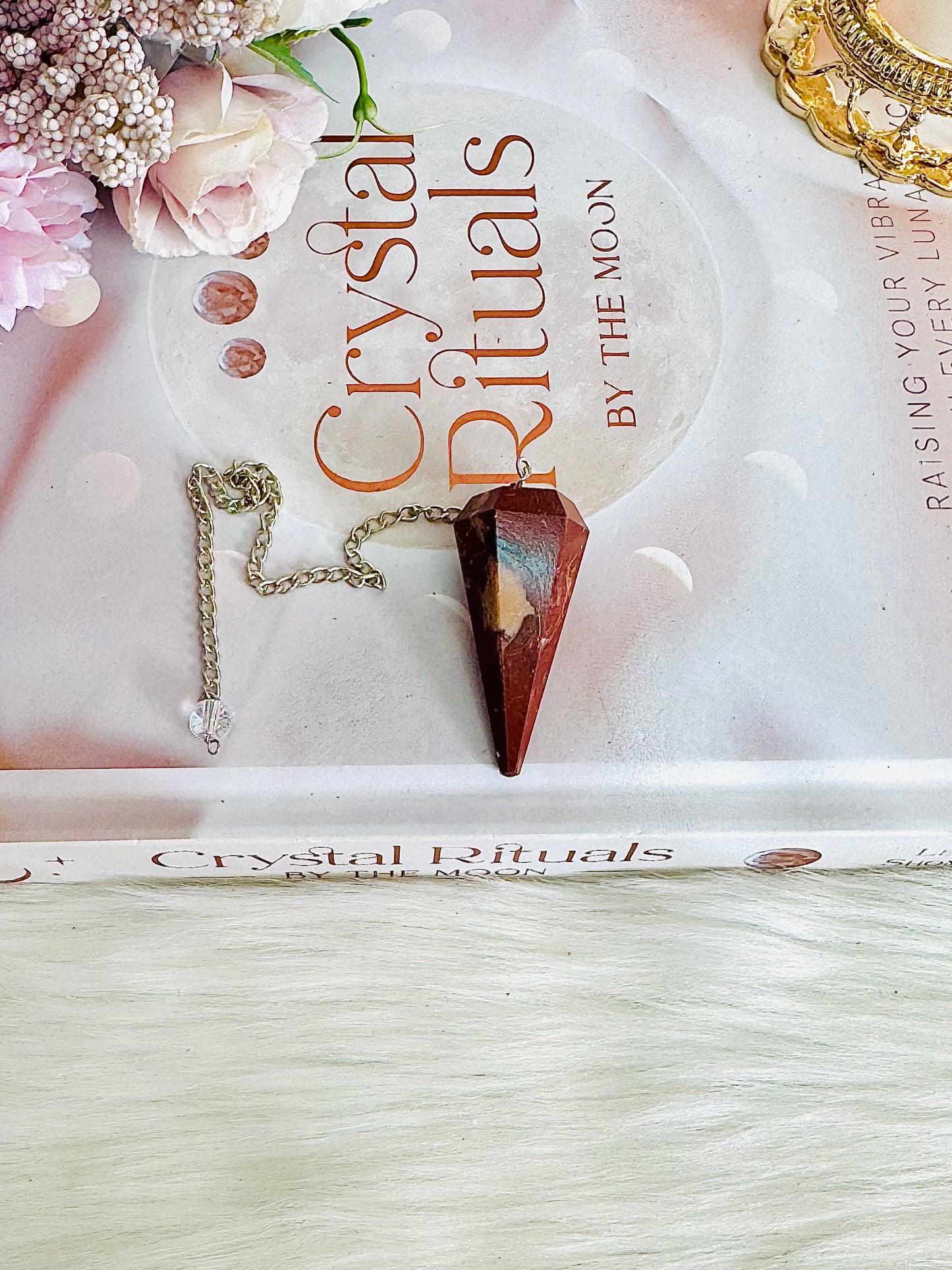 Beautiful Red Jasper Pendulum In Gift Bag