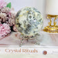 Large 404gram Dentrictic Opal Sphere On Silver Stand
