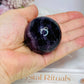 High Grade Purple Fluorite Sphere on Stand 160g