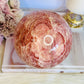 Huge 2.3KG Red Banded Calcite | Pork Stone Sphere On Stand