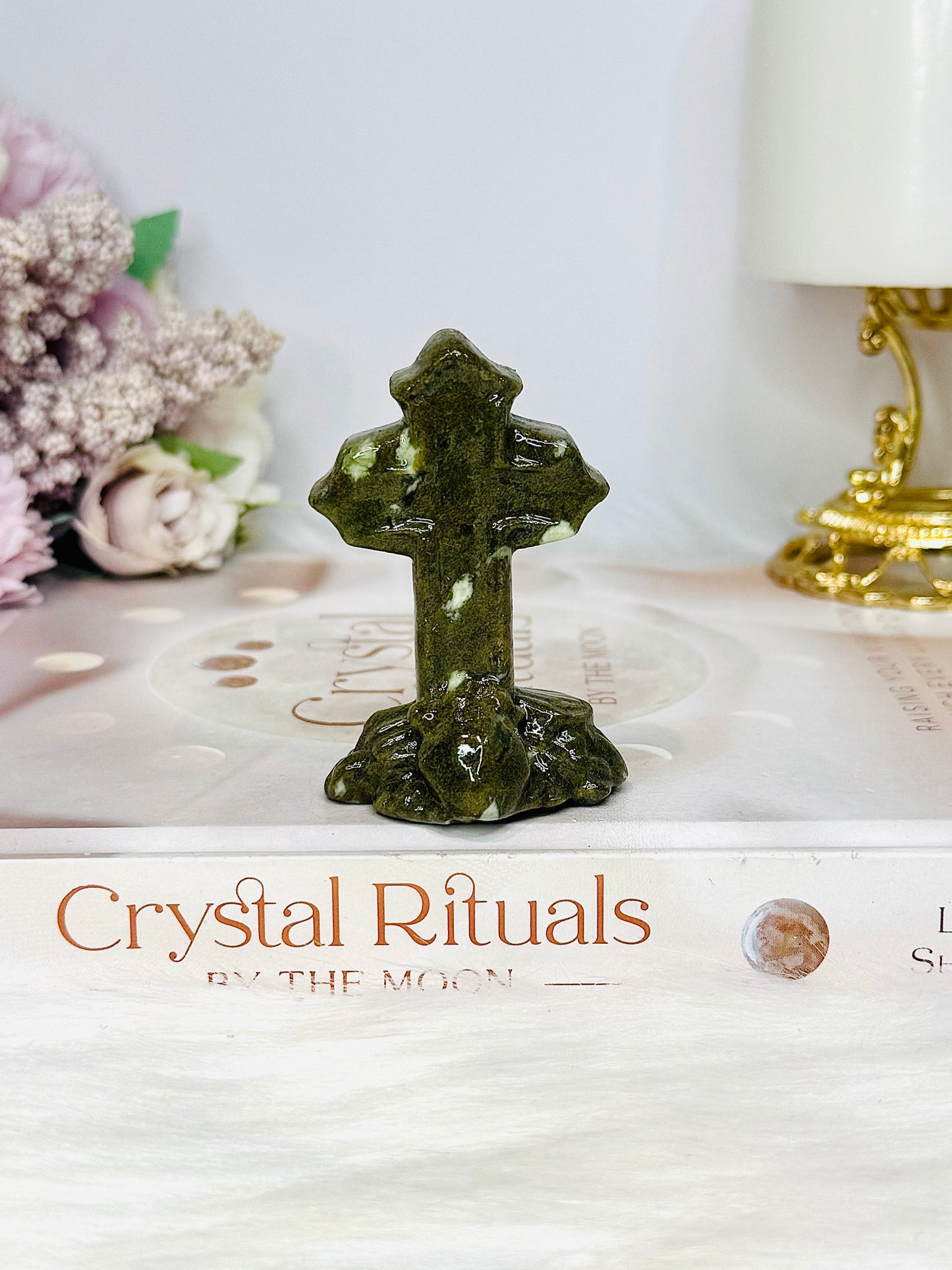 Green Jade Cross 7cm