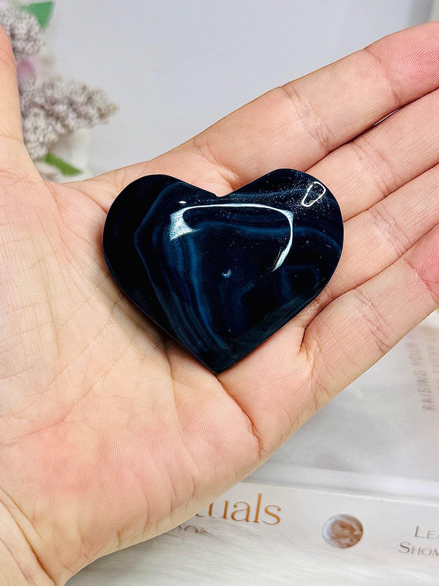 Black Agate Heart 6cm