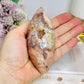 High Grade Druzy Pink Amethyst Egg | Freeform on Stand 17cm 290g