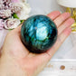 Large Labradorite Sphere on Stand 414g