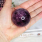 Purple Fluorite Sphere 210grams On Stand
