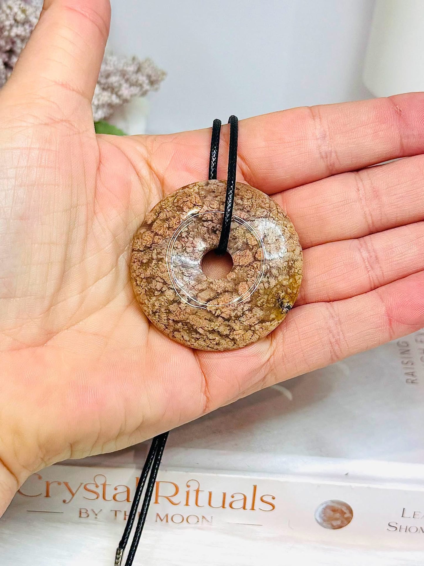 Large Jasper Donut Necklace