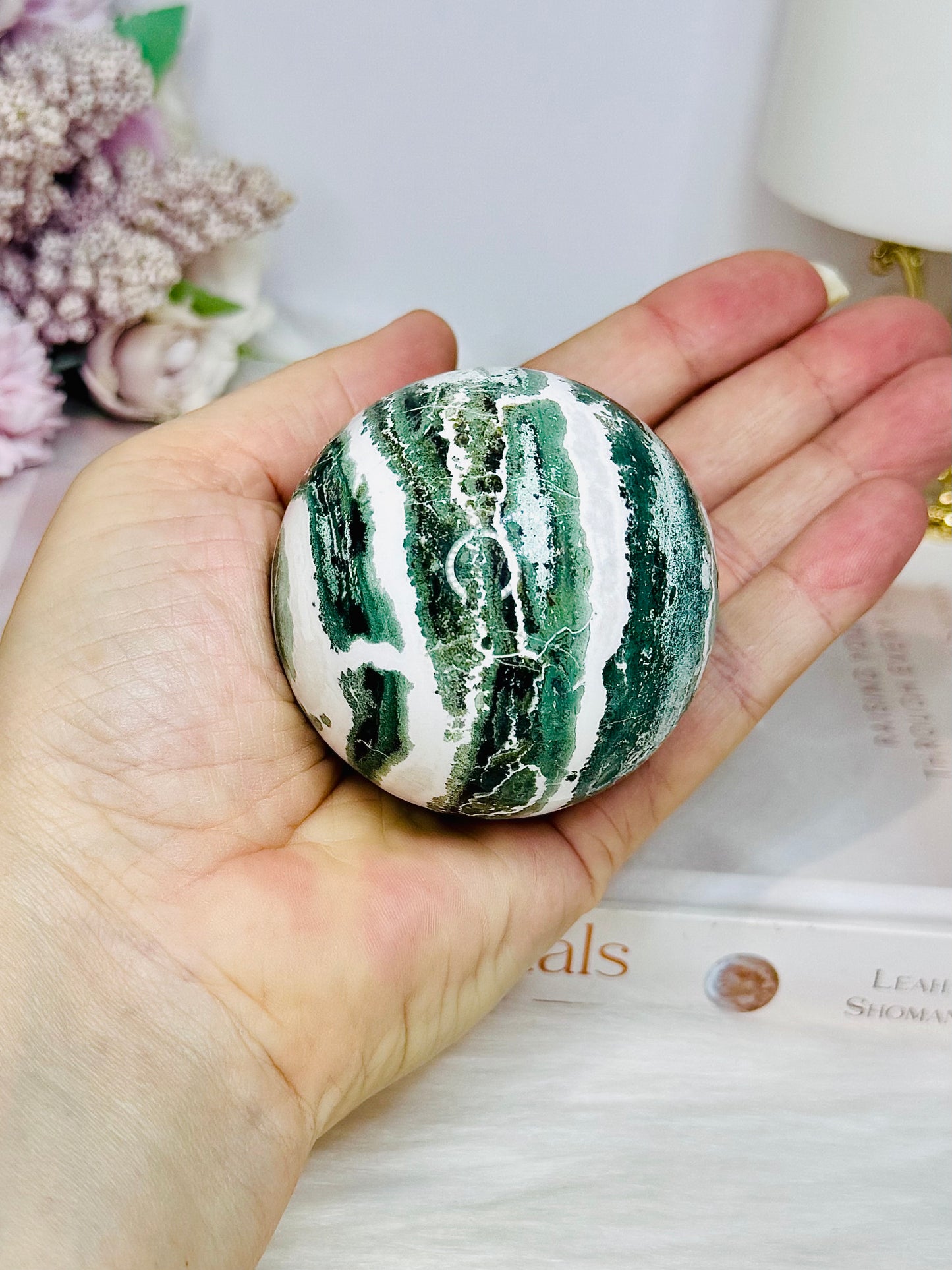 Unicorn Jasper Sphere on Stand 252g