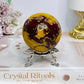 Large Mookaite Jasper Sphere on Stand 301g